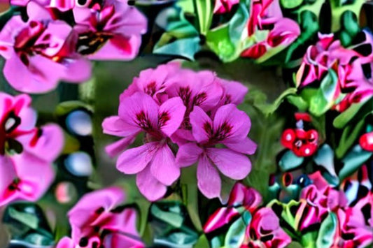 Purple Pink Regal Geranium 5 Live Cuttings – Pelargonium – 6 Inches