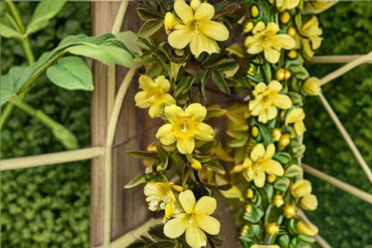 Carolina Jasmine Live Plant – Yellow Fragrant Climbing Vine