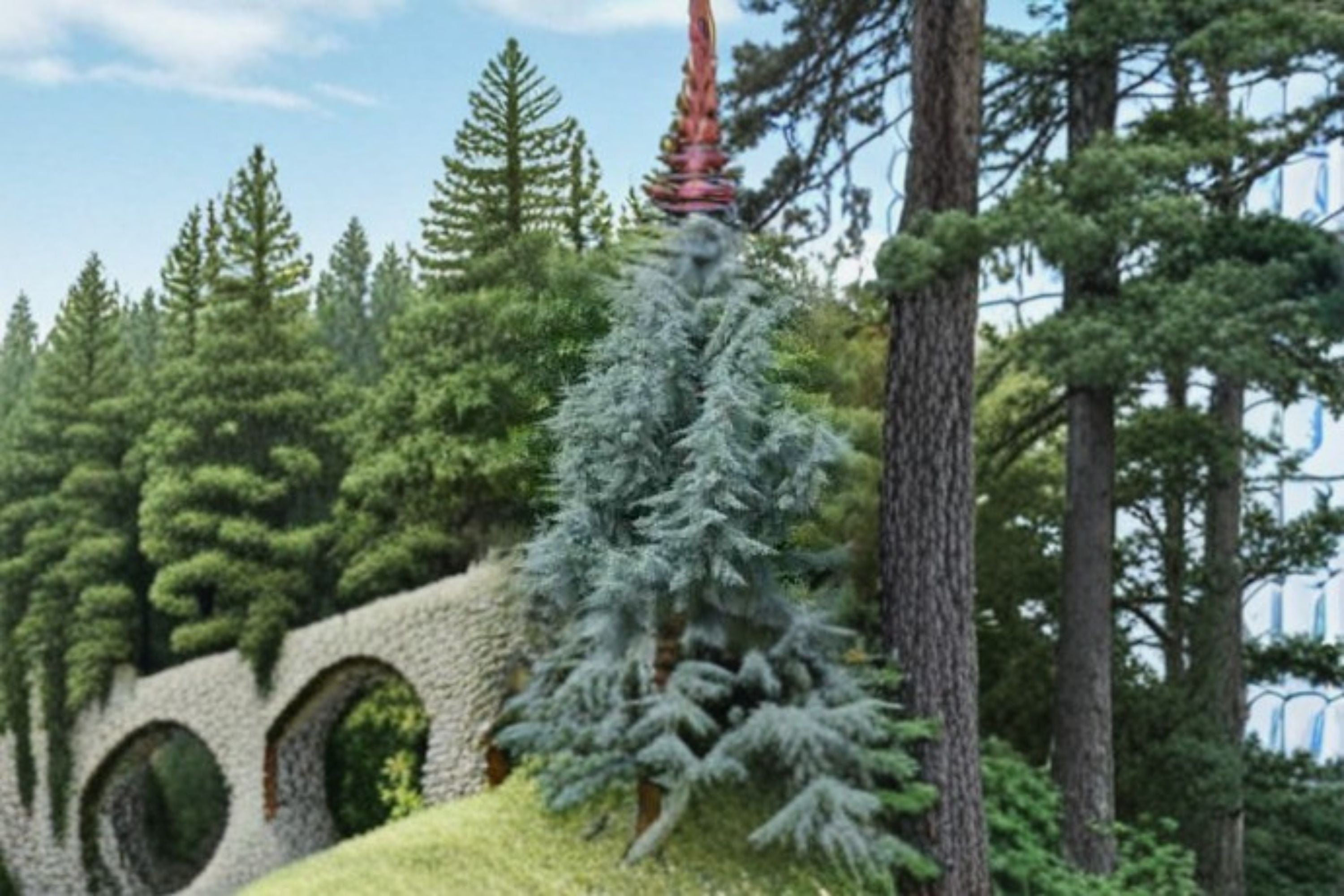 Blue Italian Cypress 1 Plant – Cupressus sempervirens ‘Glauca’