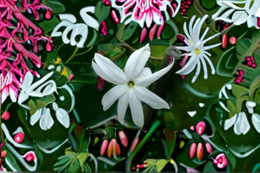 Angel Wing Star Jasmine Live Plant – 10–14" Tall – 4" Pot – Trachelospermum nitidum