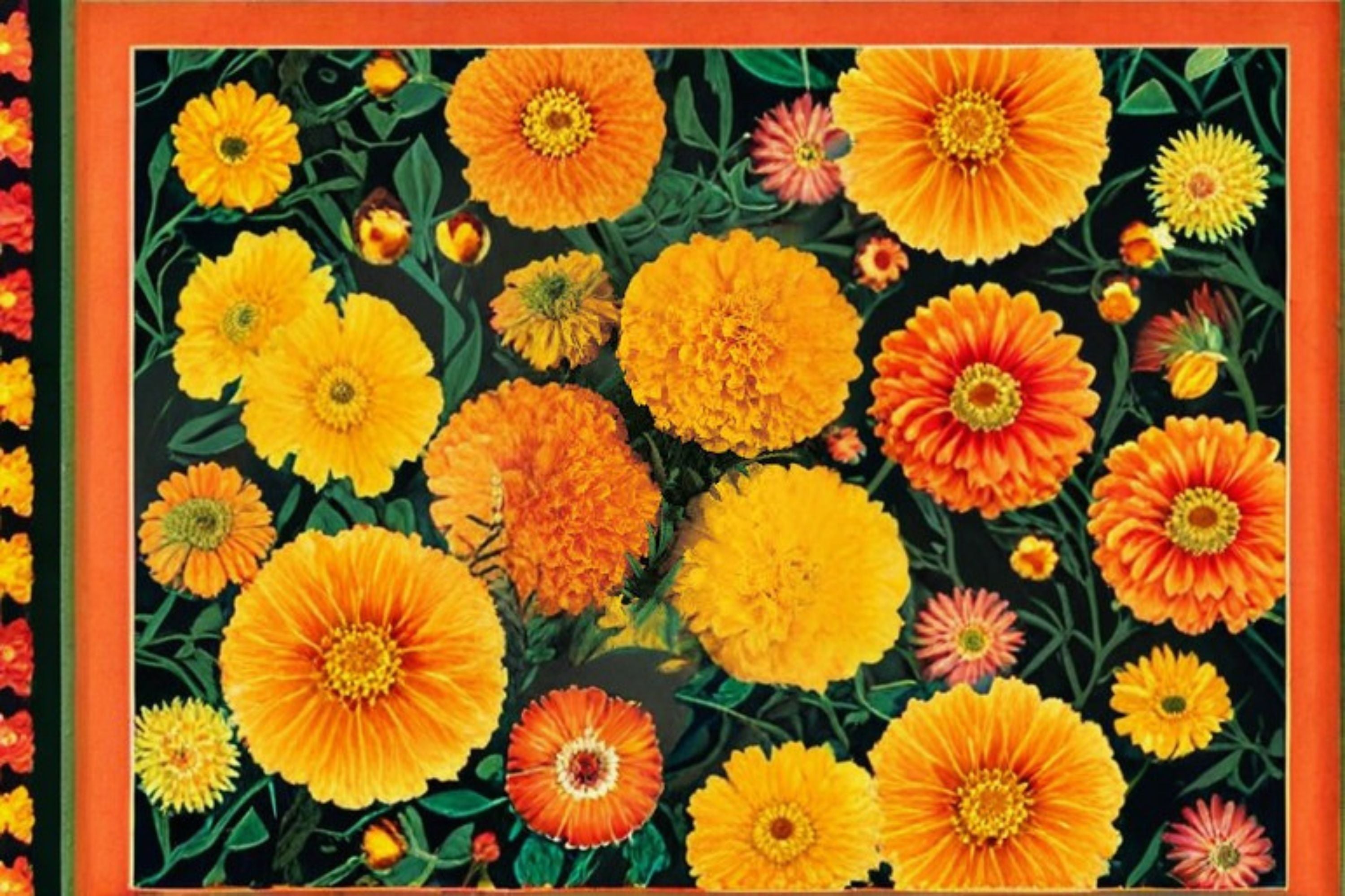 Crackerjack African Marigold Seeds Tagetes Erecta Tall Orange Yellow Double Bloom Annual Garden Flower Plant 100 Seeds