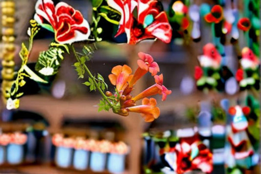 Trumpet Creeper Vine Seeds Campsis radicans Orange Climbing Flower Vine Seeds Garden Planting 30 Seeds