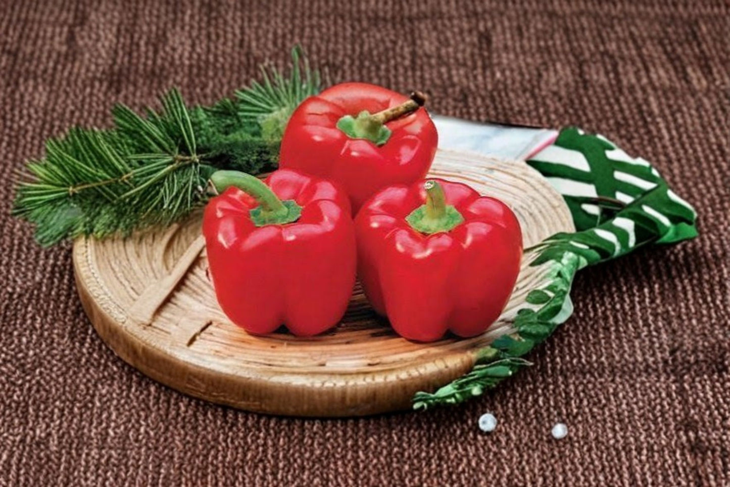 Red Beauty Bell Pepper Live Plants – 3 Pack – Sweet Pepper – Capsicum annuum