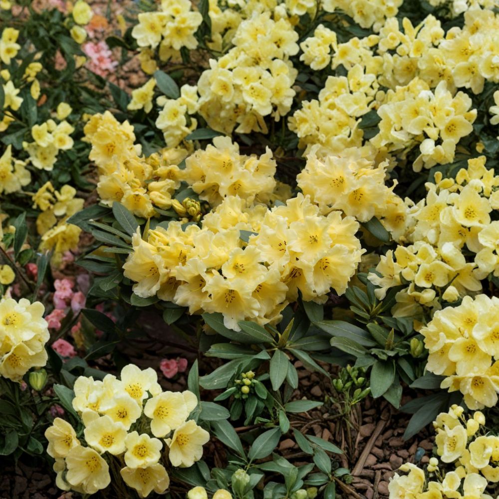 Rhododendron ‘Hotei’ – Evergreen Rhododendron | Yellow Midseason Blooms | One Gallon Container Plant