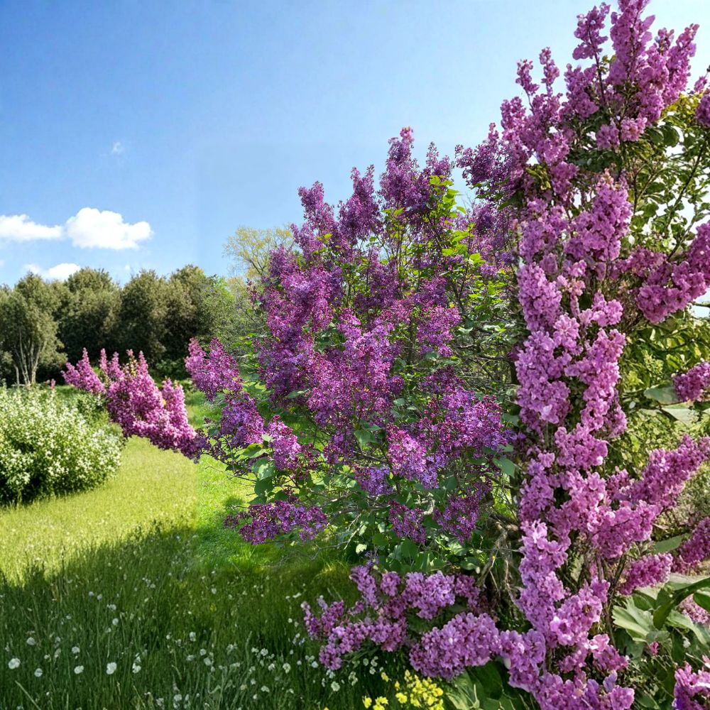 Pocahontas Lilac – Live Fragrant Flowering Shrub | 4 Inch Pot Plant | Early Blooming Purple Lilac | Cold Hardy Landscape Plant