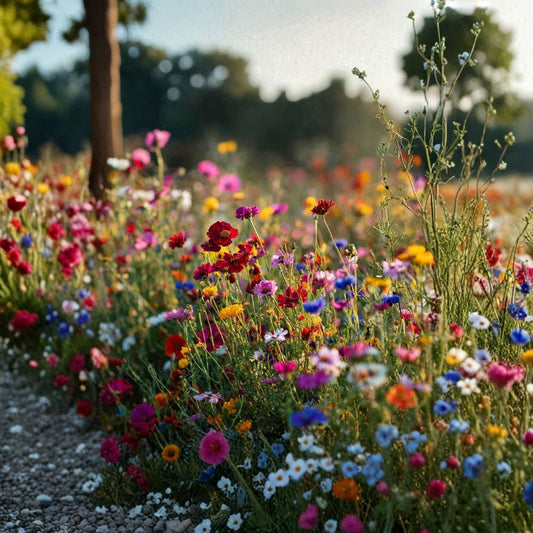 Wildflower Seed Mix – 1000 Seeds | Hummingbird & Butterfly Pollinator Blend | Annual & Perennial Flowers | Easy to Grow Garden