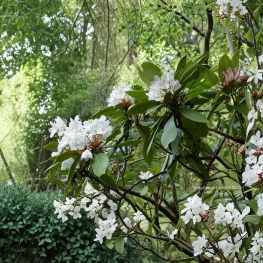 Rhododendron Maximum Live Plant – Rosebay Rhododendron | Great Laurel | 6–12 Inch Bare Root Plant | Evergreen Shade Garden Shrub | Natural Garden Plant