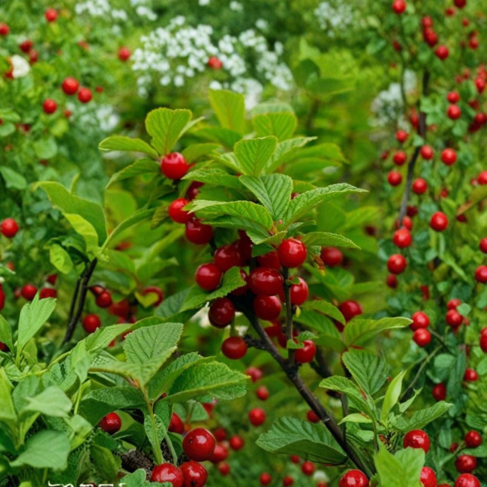 Nanking Cherry Live Cuttings | 10 Fresh 6–8 Inch Unrooted Cuttings | Prunus tomentosa | Edible Fruit Shrub | Easy to Root