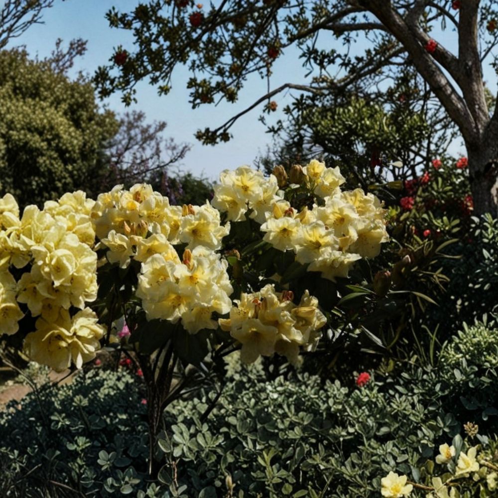 Rhododendron ‘Karen Triplett’ Live Evergreen Shrub | Yellow Blooming Rhododendron | Cold Hardy Landscape Plant | #2 Container Grown