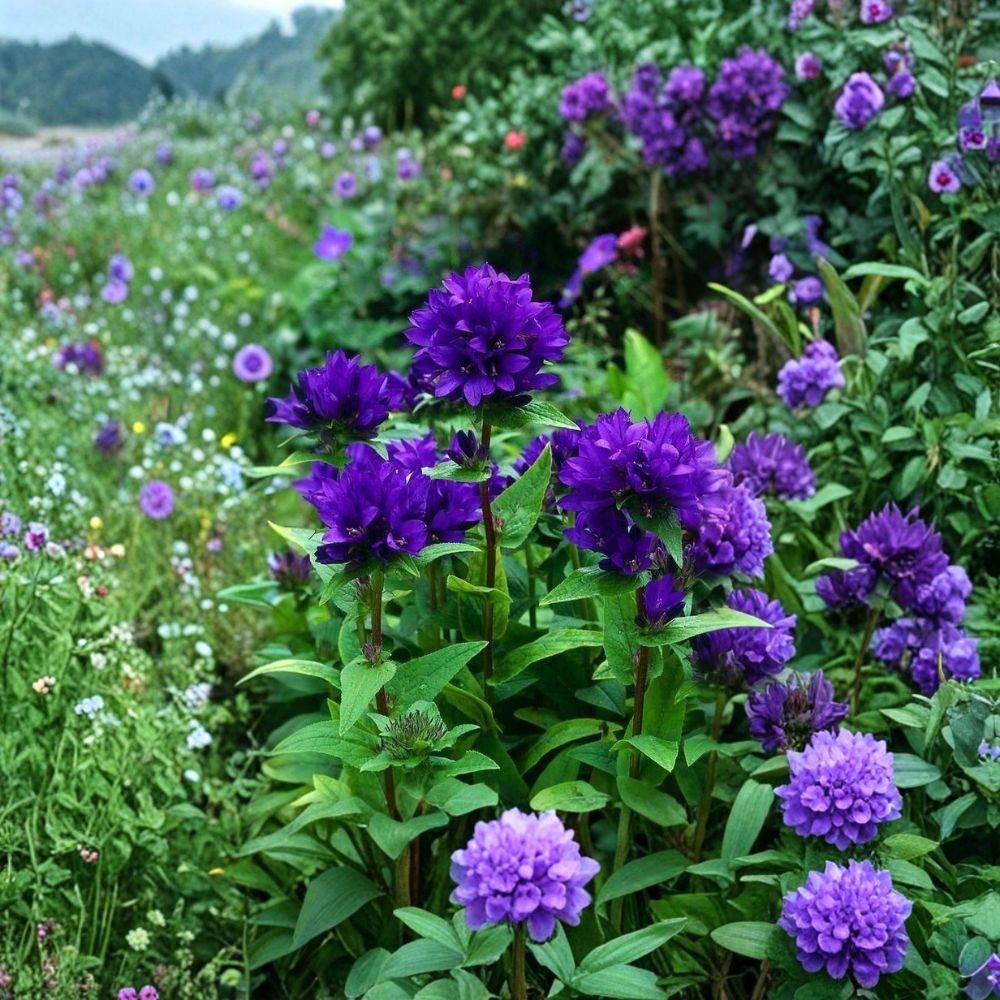 Purple Bellflower 'Superba' – Campanula glomerata 5 Bare Roots | Hardy Perennial | Violet Purple Blooms | Cottage Garden Favorite