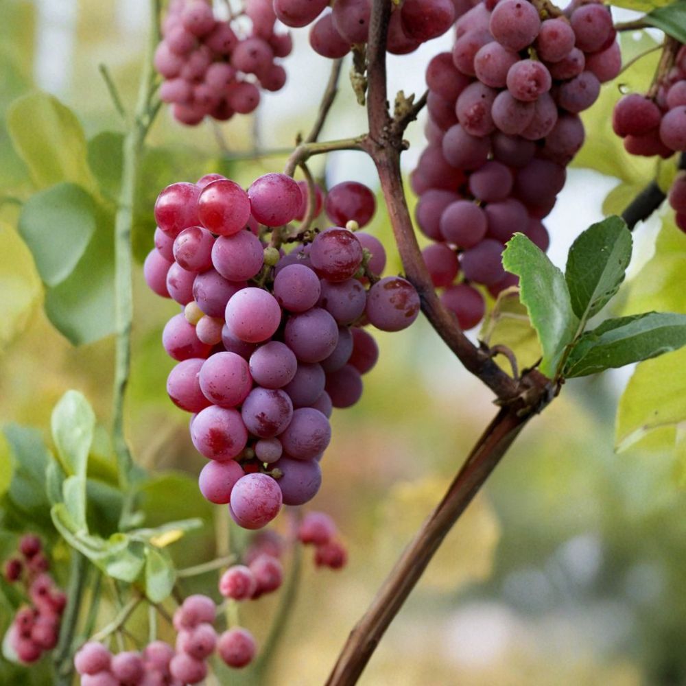 5 Yates Seeded Table Grape Cuttings – Vitis labrusca Live Propagation Cuttings | Late Season Red Grape Variety | Easy Home Growing | US Seller
