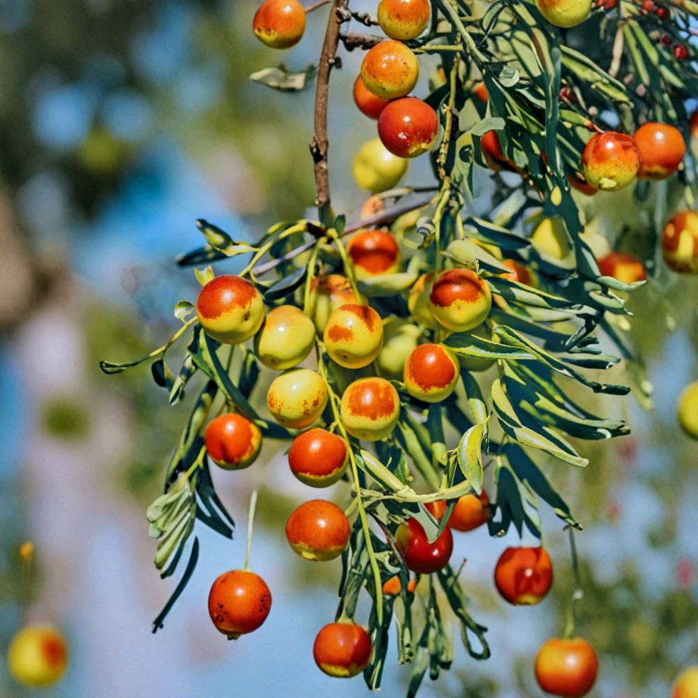 Dong Jujube Plant – Ziziphus jujuba Live Bare Root Tree | 24–32 Inches Tall | Winter Jujube Chinese Date | 沾化冬棗 テンカとうそう