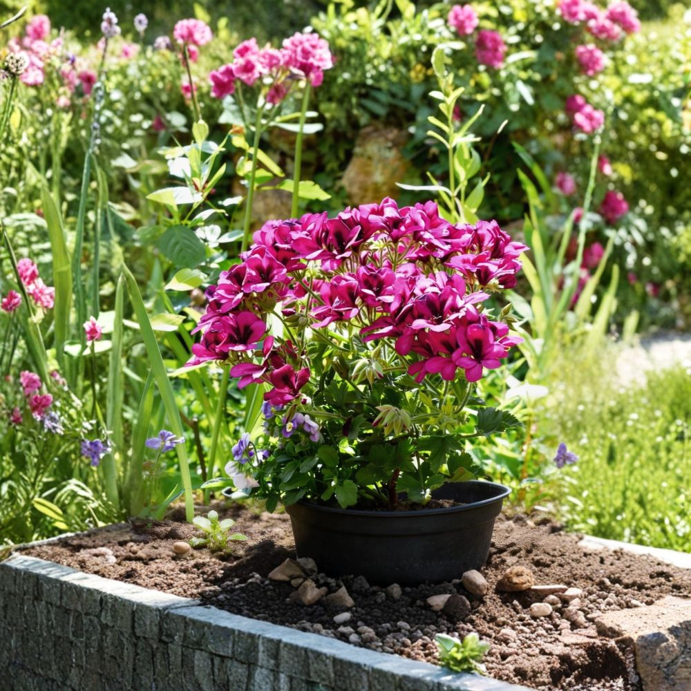 100 Geranium Seeds – Colorful Flower Seeds for Patio Containers & Outdoor Gardens | Easy to Grow Ornamental Blooms | Flower Bed & Window Box Plants