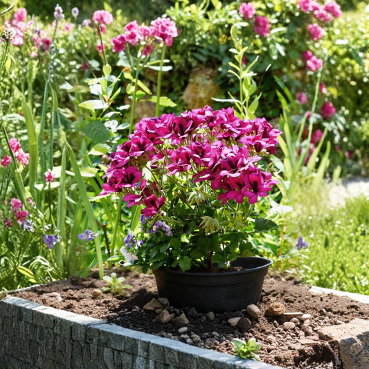 100 Geranium Seeds – Colorful Flower Seeds for Patio Containers & Outdoor Gardens | Easy to Grow Ornamental Blooms | Flower Bed & Window Box Plants