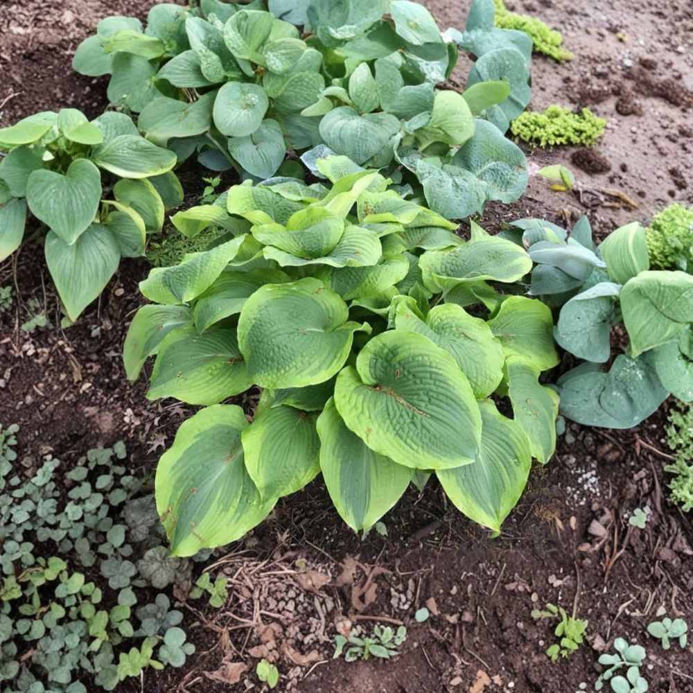 Twin Cities Hosta – Live Bare Root Giant Hosta | 3 Inch Starter Plant | Blue Green Gold Variegated Shade Perennial