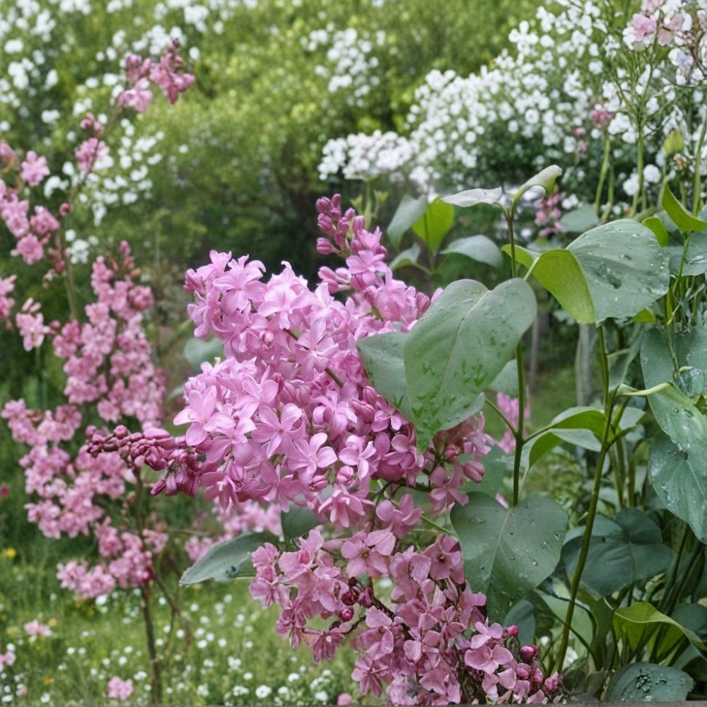 Edward J. Gardner Pink Lilac – Syringa vulgaris 'Edward J. Gardner' Live Starter Plant | Bare Root Starter Plug | Fragrant Pink Flowering Shrub | Hardy Landscape Plant