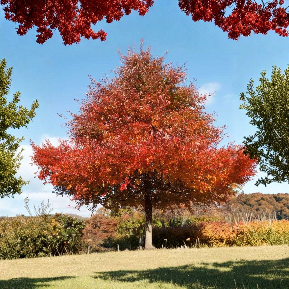 Black Gum Live Tree | Nyssa sylvatica Bare Root | 12–24 Inches Tall | Native Shade Tree | Brilliant Fall Color