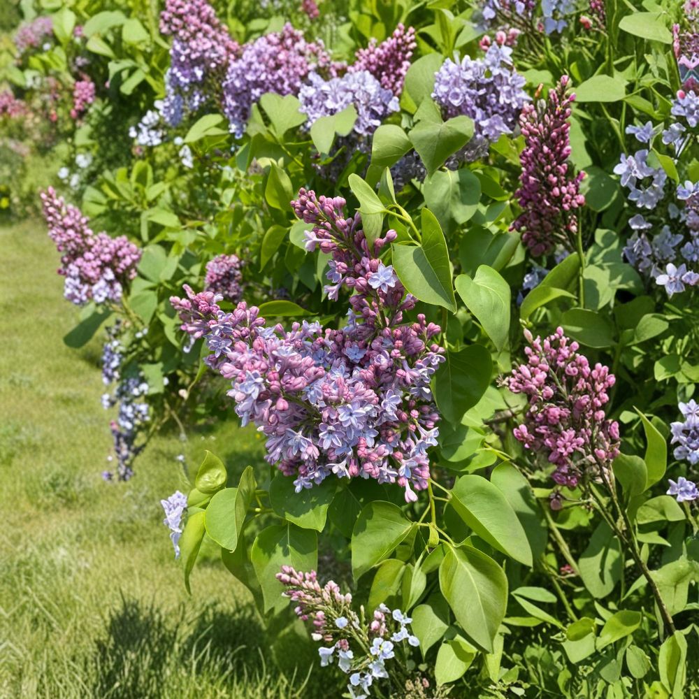 President Grevy Lilac – Live Fragrant Flowering Shrub | 1 Gallon Pot Plant | Double Blue Lavender French Lilac | Hardy Garden Lilac