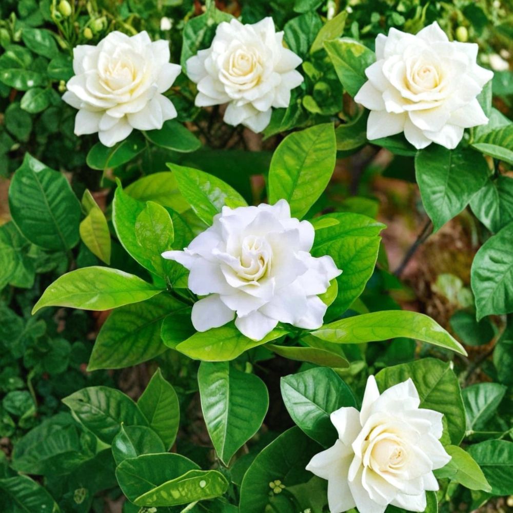 August Beauty Gardenia Live Plant – 12–16" Tall | Gardenia jasminoides | Fragrant White Blooms | Outdoor or Patio Plant