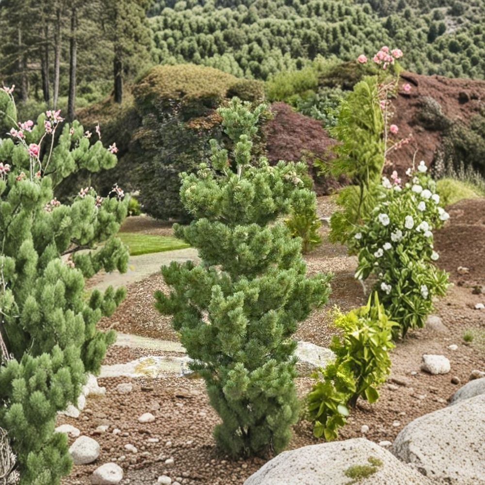 Koto Buki Japanese Black Pine – Live Evergreen Conifer | 8 Inch Tall Plant | 1 Gallon Pot | Compact Pinus thunbergii