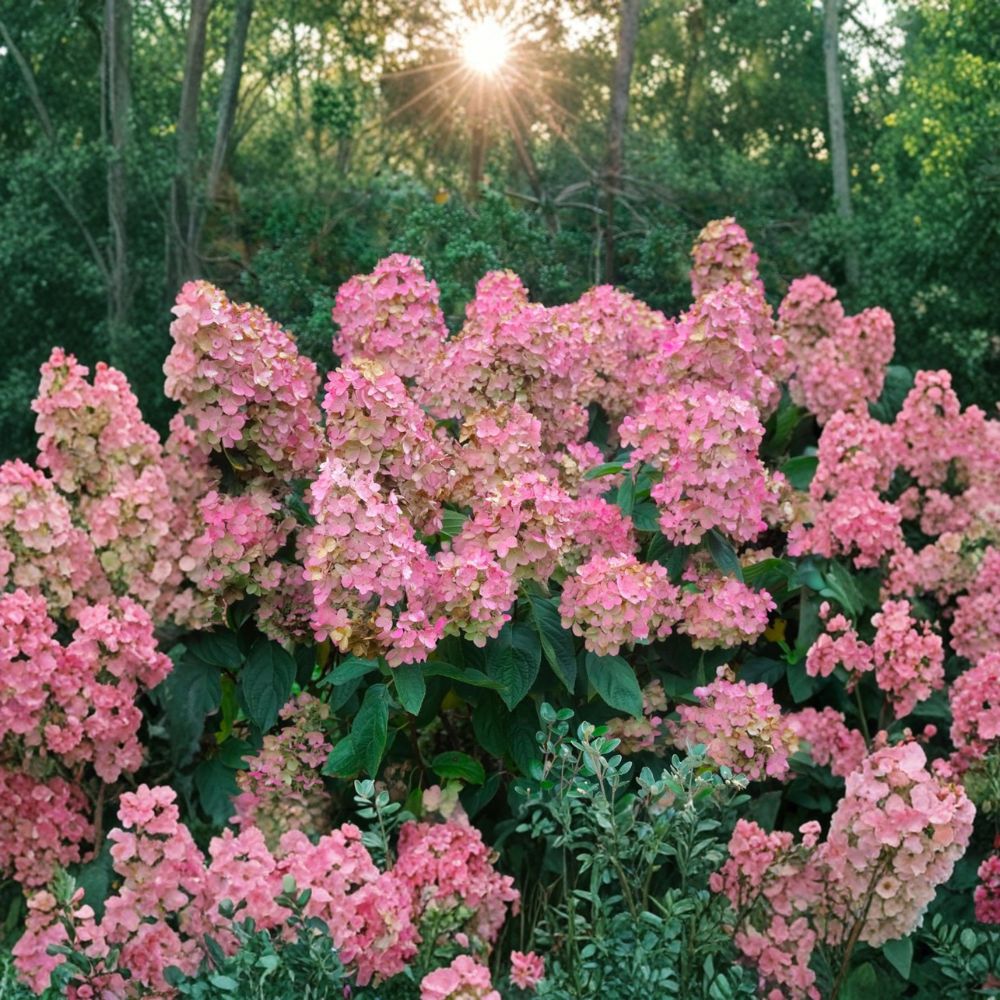 Pink Diamond Panicle Hydrangea – Live Flowering Shrub | 1 Gallon Pot Plant | Hydrangea paniculata | White to Pink Summer Blooms