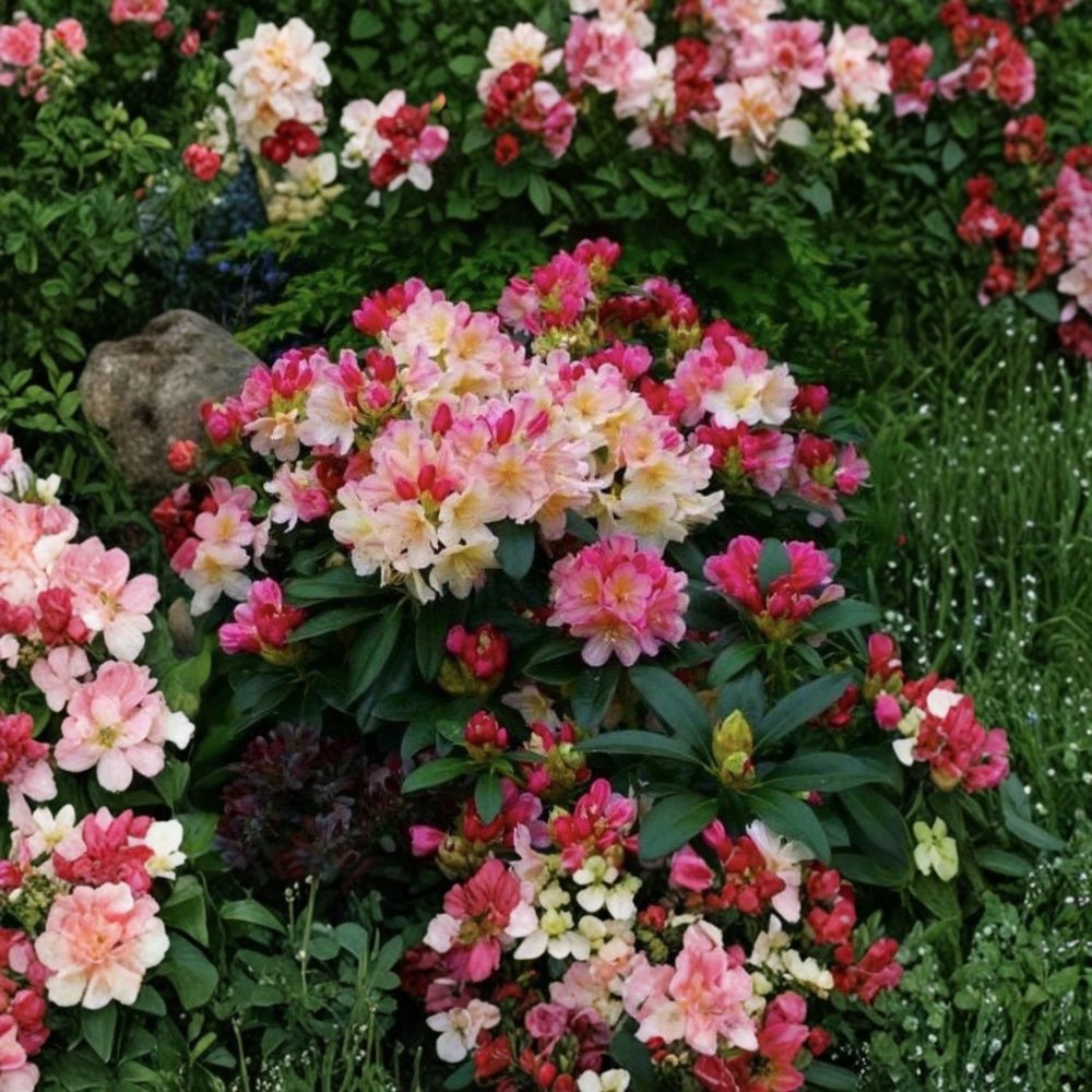 Percy Wiseman Rhododendron – Live Rooted Starter Plant | Compact Evergreen Shrub | Spring Blooming Azalea Relative | Ships Bare Root