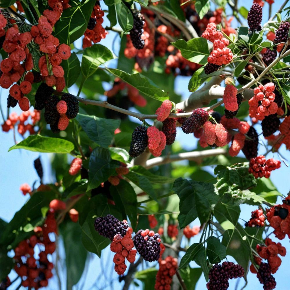 Dwarf Everbearing Mulberry – Live Starter Plant | 3–15 Inches Tall | Fast Fruiting Mulberry Tree | Free Shipping