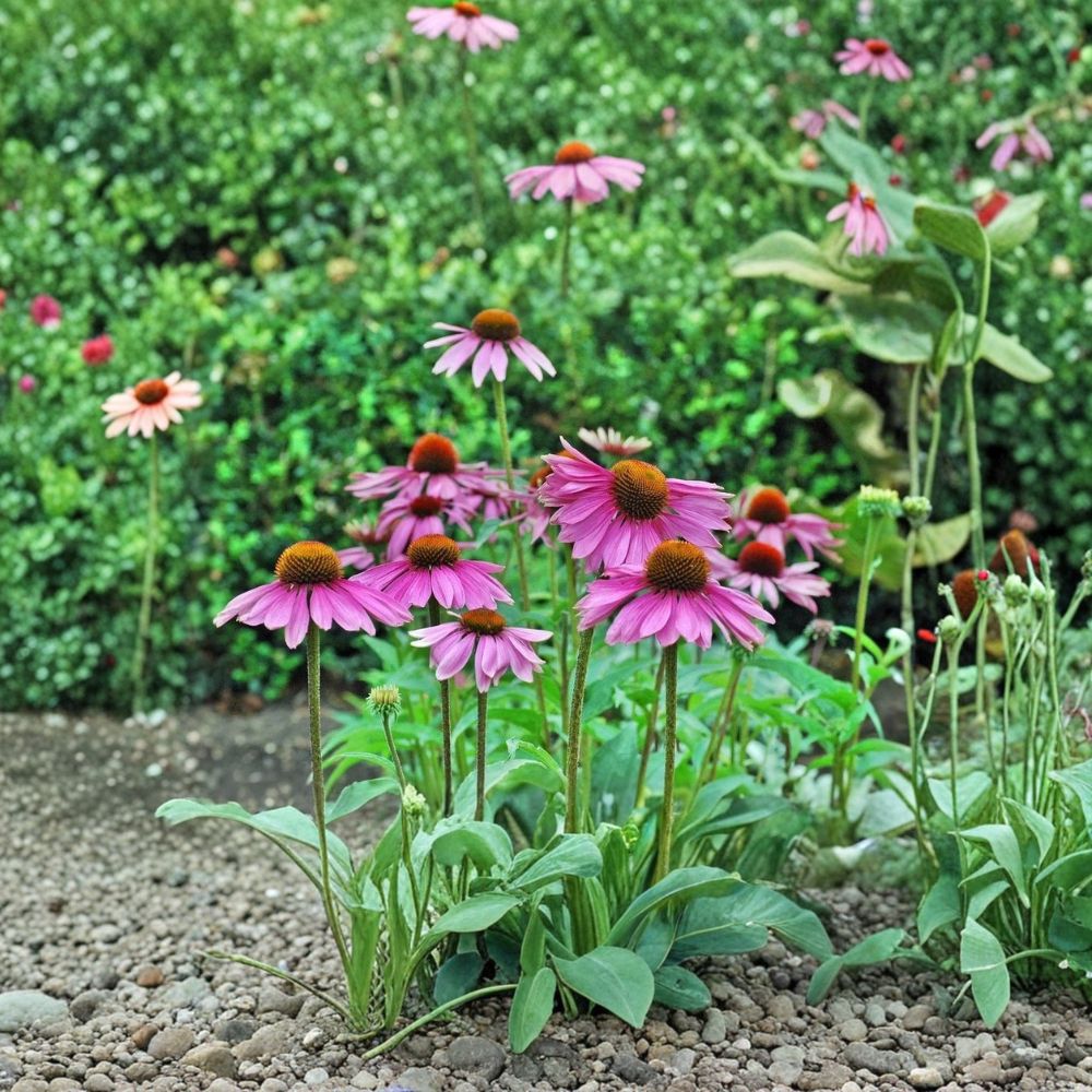 Purple Coneflower – Echinacea purpurea Live Plant | 1 Gallon Fully Rooted Perennial | Pollinator Friendly Native Wildflower | Easy to Grow