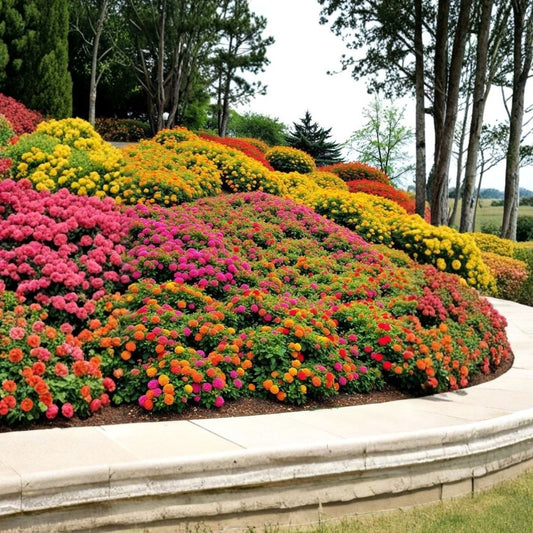 Live Random Lantana Plant – Lantana camara | Mixed Color Flowers | 4 Inch Starter Plant | Butterfly Garden Shrub | Long Blooming Tropical Plant | Ships Without Pot