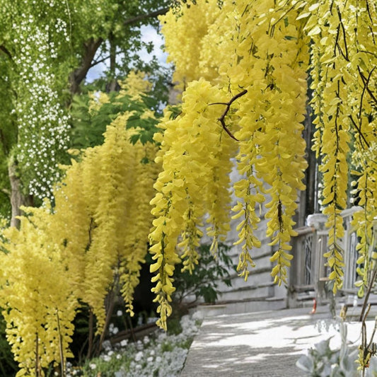 True Yellow Wisteria – Live Unrooted Vine Cuttings | 3 Fresh 6–8 Inch Cuttings | Rare Flowering Vine | Ready to Root