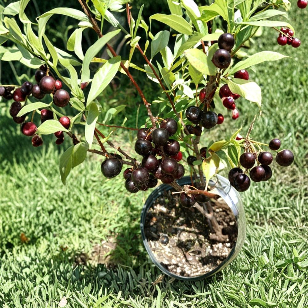 Hansen's Bush Cherry – Prunus Live Rooted Starter Plant | Self-Pollinating Fruit Bush | Zones 2–8 | Easy to Grow