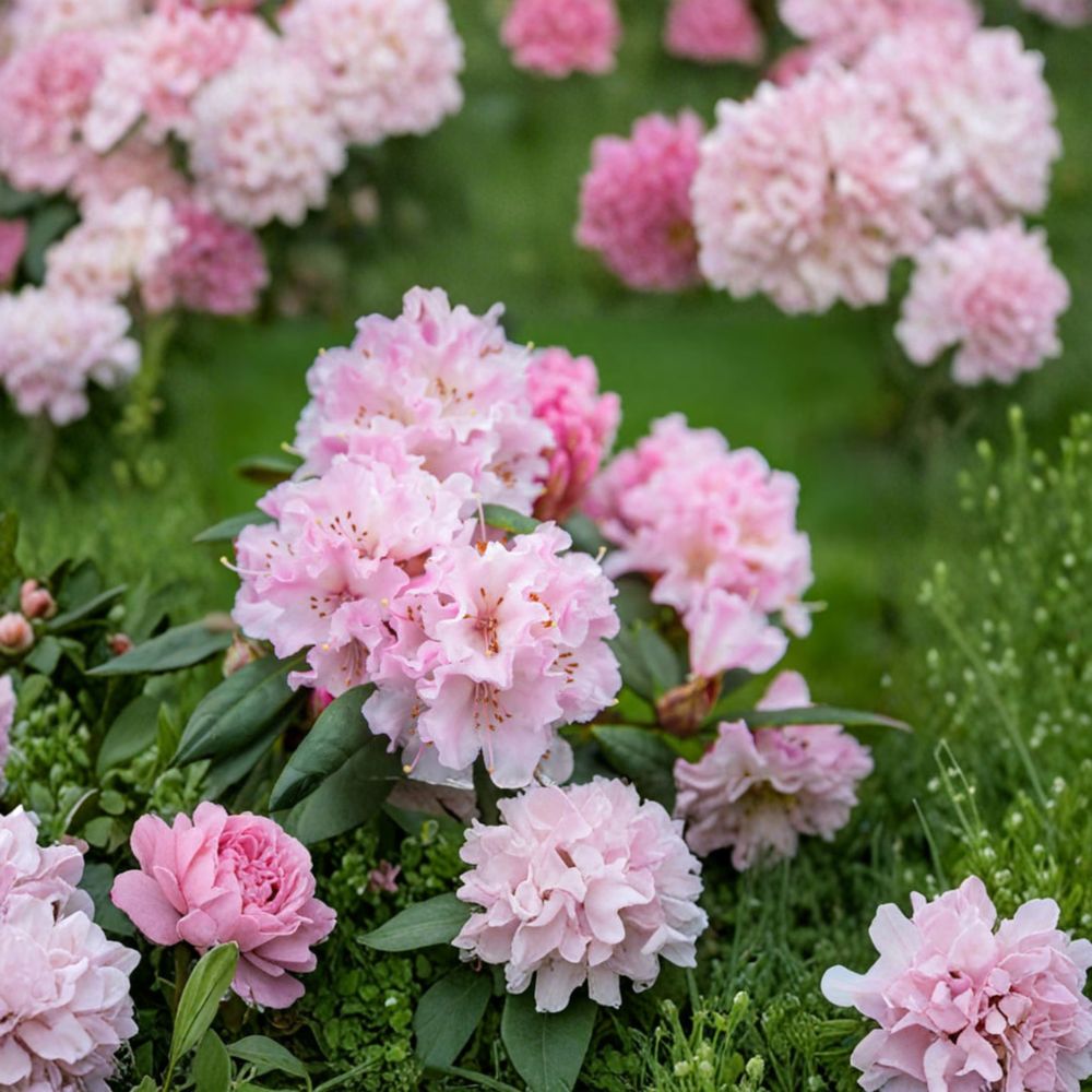 Christmas Cheer Rhododendron – Live Flowering Shrub | 15–18 Inches Wide Field Grown Plant | Includes #5 Nursery Pot | Cold Hardy Evergreen Landscape Plant | Early Spring Pink Blooms