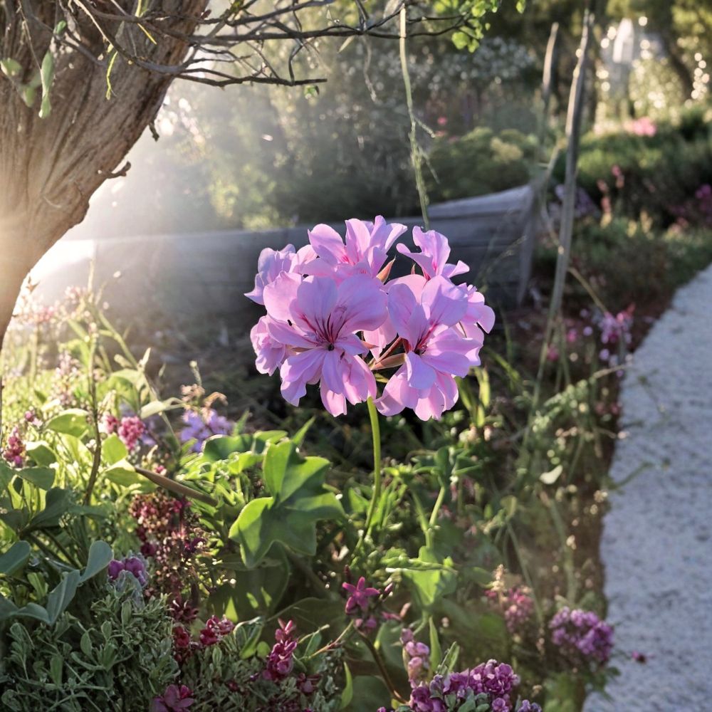 Lavender Trailing Ivy Geranium – Pelargonium peltatum Live Cuttings | 3 Unrooted 6 Inch Cuttings | Easy to Propagate | Beautiful Lavender Blooms