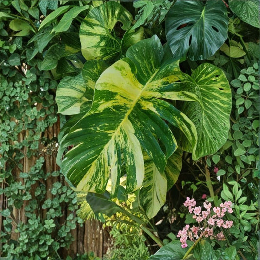Golden Queen Hawaiian Pothos – Rare Giant Variegated Vine Cutting | 2 Nodes Wet Stick | Fenestrated Tropical Houseplant | Ready to Root