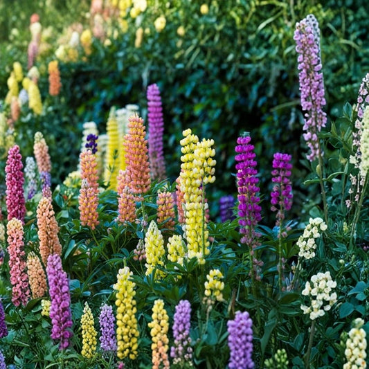 Live Russell Lupine Plant | Lupinus polyphyllus | 4 Inch Pot | Colorful Flowering Perennial | Pollinator & Cottage Garden Plant