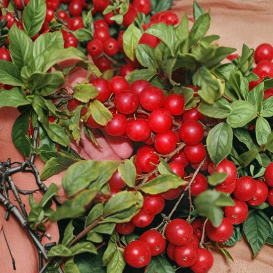 Red Bush Cherry – Prunus Live Rooted Starter Plant | 4 Feet Mature Size | Tart Cherry Shrub | Zones 3–8 | Easy to Grow