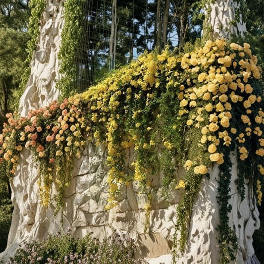 Cat's Claw Vine – 6 Live Cuttings for Rooting | Dolichandra unguis-cati | Fast Growing Climbing Vine | Yellow Trumpet Flowers