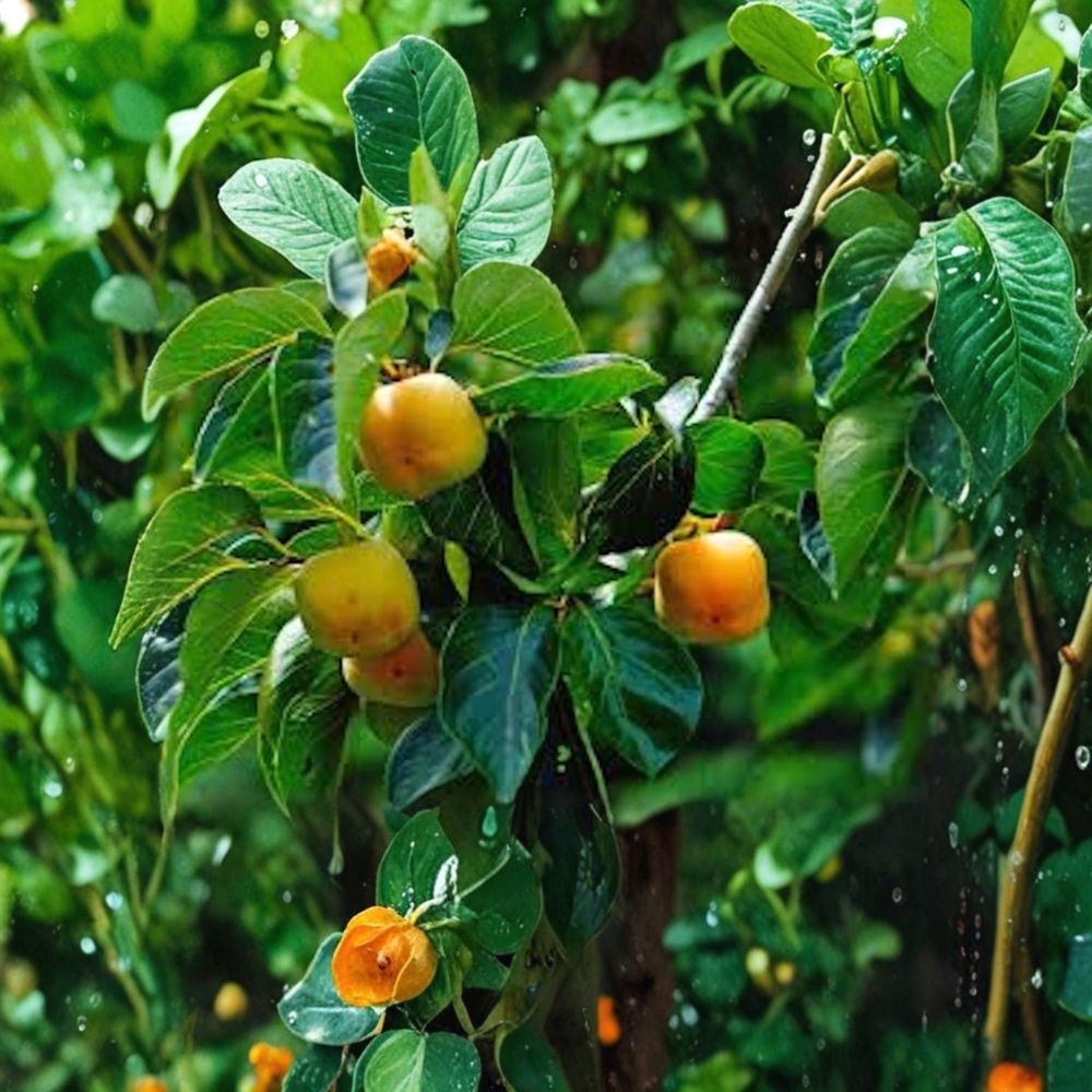 American Persimmon Tree – Diospyros virginiana Live Bare Root Plant | 12–24 Inches Tall | Native Fruit Tree | Easy to Grow