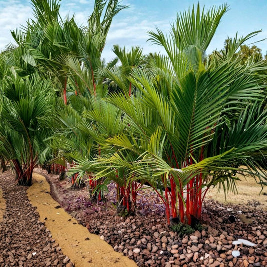 Red Latan Palm – Latania lontaroides Live Palm Tree | 3 Gallon Pot | Tropical Ornamental Fan Palm