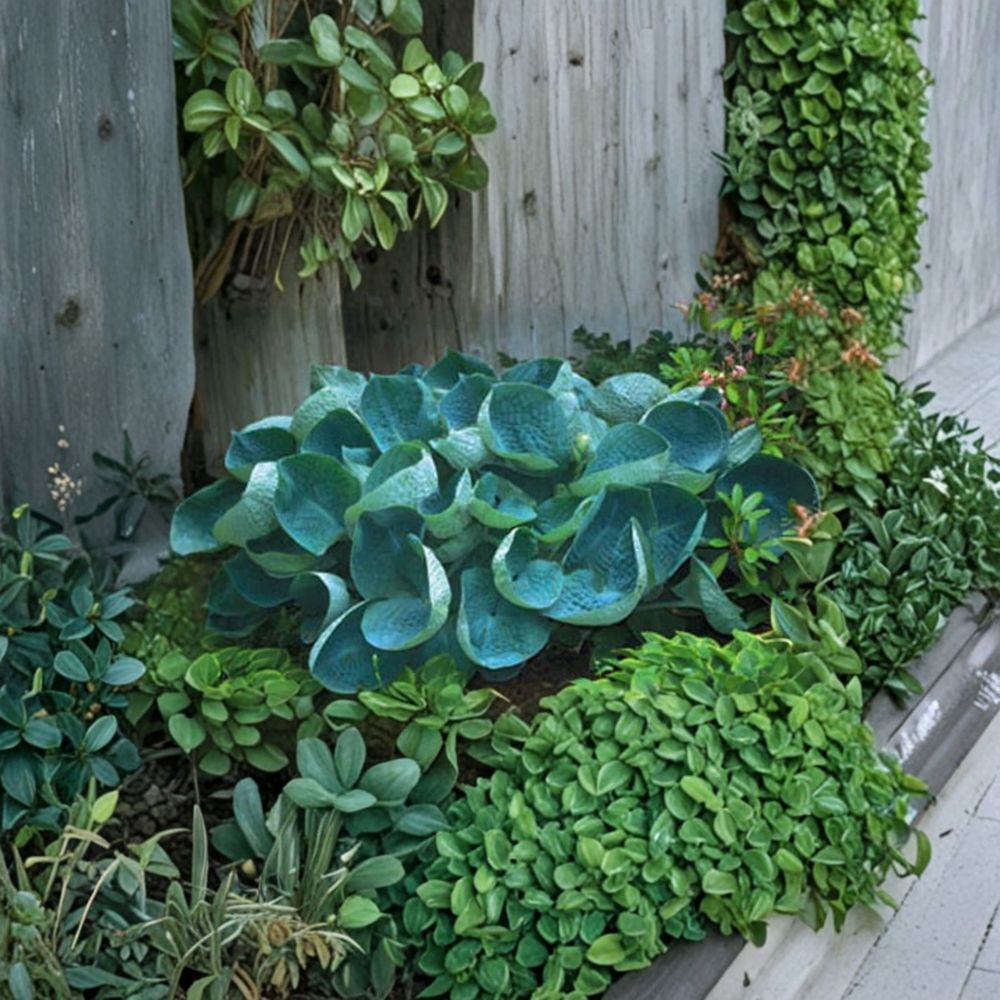 Abiqua Drinking Gourd Hosta – Live Bare Root Shade Perennial | 3 Inch Starter Plant | Blue Green Cupped Hosta | Slug Resistant Foliage Plant