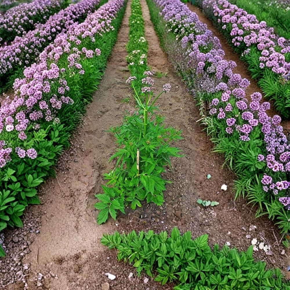 Organic Valerian – Valeriana officinalis Live Plant | Established Root System | Medicinal Herb Perennial | Butterfly & Bee Friendly