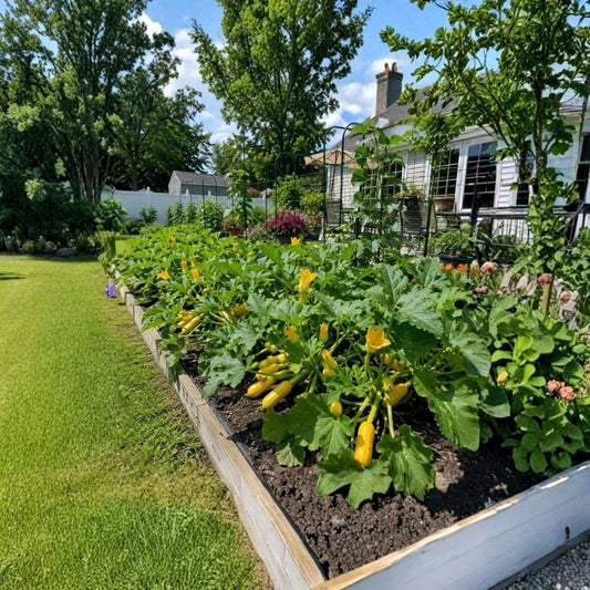 2 Yellow Squash Live Plants – 4–7 Inch Starter Plants | 4 Inch Pots | Summer Vegetable Garden | Patio & Container Friendly | Edible Garden Plant
