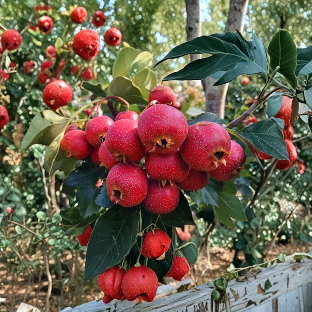 DaMoPan Hawthorn Tree – Live Grafted Bare Root Fruit Tree | 33 Inches Tall | Cold Hardy Chinese Hawthorn | Edible & Ornamental Landscape Tree