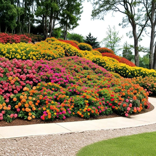 Random Lantana Live Plant – Mixed Color Flowering Shrub | 4 Inch Starter | Lantana camara | Butterfly & Pollinator Plant | Ships Without Pot