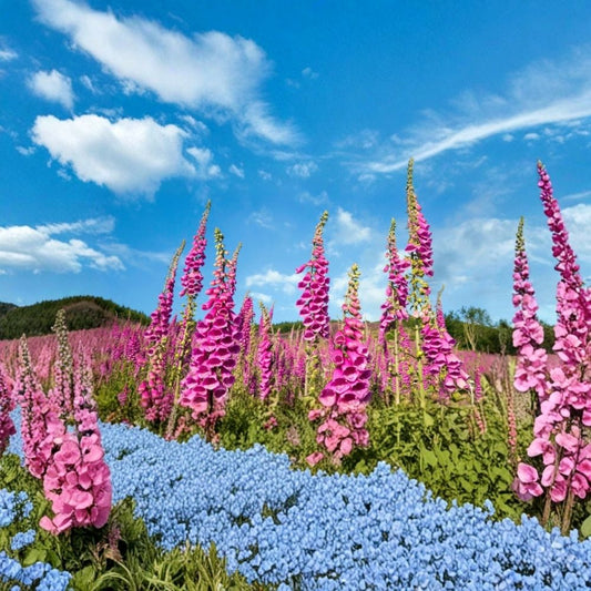 Purple Foxglove Plants – Set of 6 Live Plants | Digitalis purpurea | 3 Inch Pots | Purple Flowering Foxglove | Cottage & Pollinator Garden
