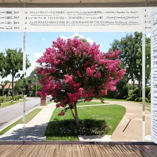 Pink Crape Myrtle – Lagerstroemia indica Live Cuttings | Set of 7 | 6 Inch Unrooted Organic Clippings | Flowering Tree