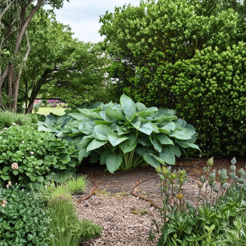 Empress Wu Hosta – Live Shade Perennial | 3 Inch Pot Starter Plant | Giant Dark Green Hosta | Large Leaf Garden Focal Plant