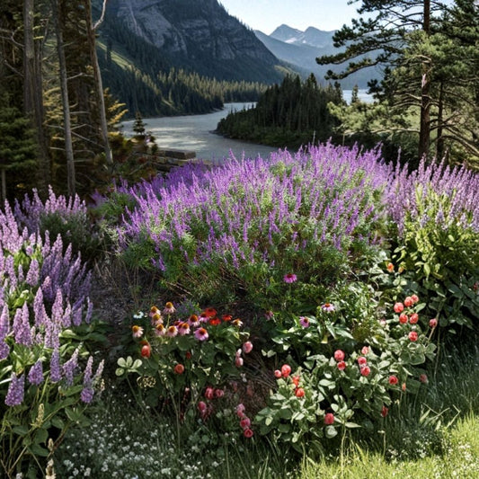 Mexican Sage ‘Santa Barbara’ – Live Salvia leucantha Starter Plant | 6–10 Inch | Purple & Rose-Lavender Flowers | Drought Tolerant Perennial | 2.5 Inch Pot