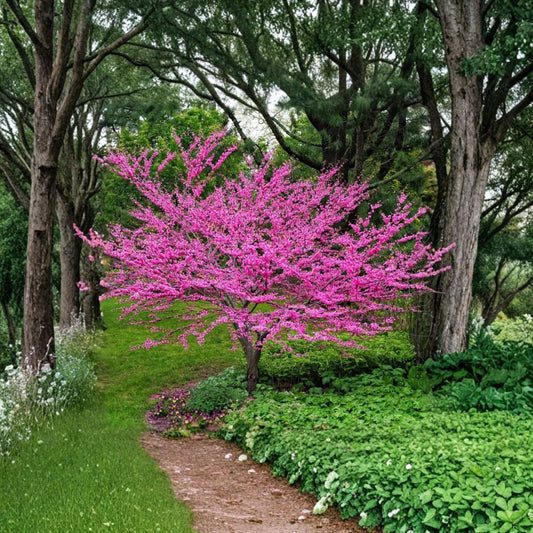 Eastern Redbud Tree – Cercis canadensis Live Tree | 2–3 Feet Tall | Includes Nursery Pot Ornamental Flowering Tree | ハナズオウ 花蘇芳 紫荆