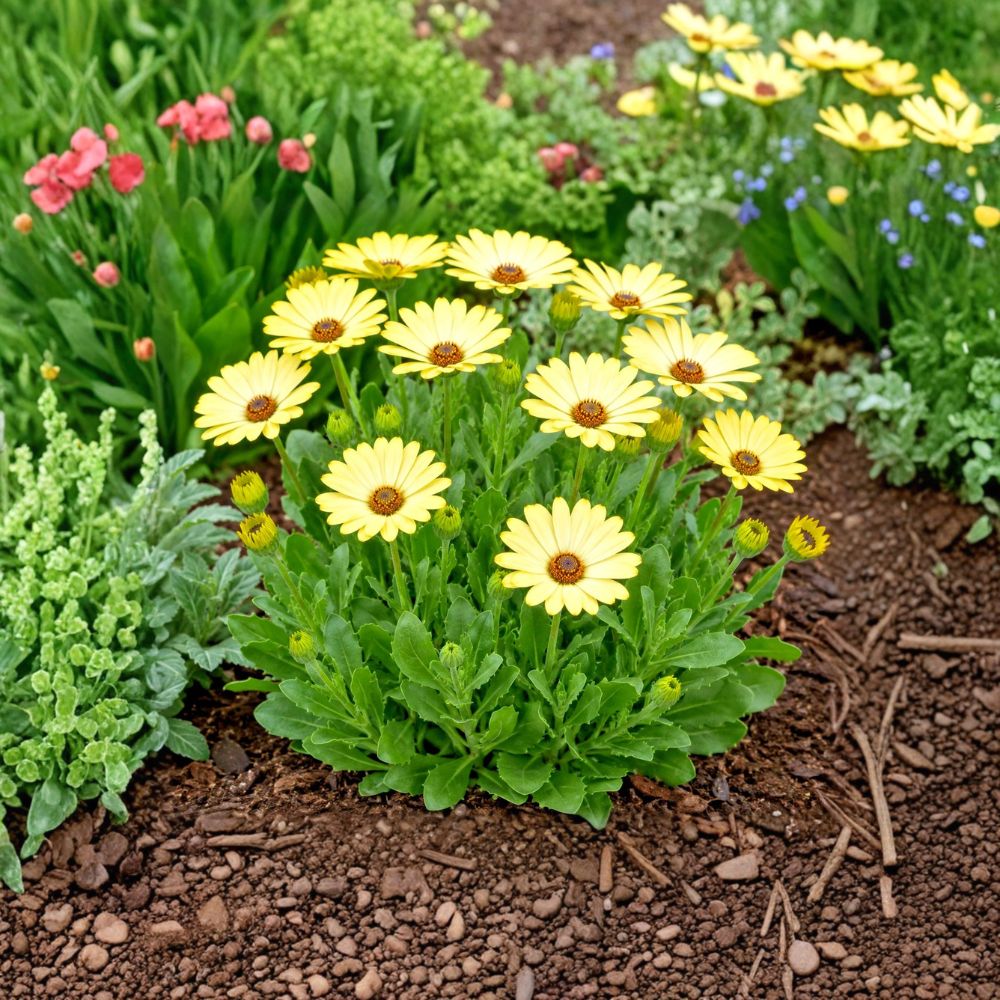 Banana Cream Daisy – Leucanthemum Live Bare Root Plants | 3 Perennial Starts | Soft Creamy Yellow Blooms | Pollinator Friendly | Easy to Grow